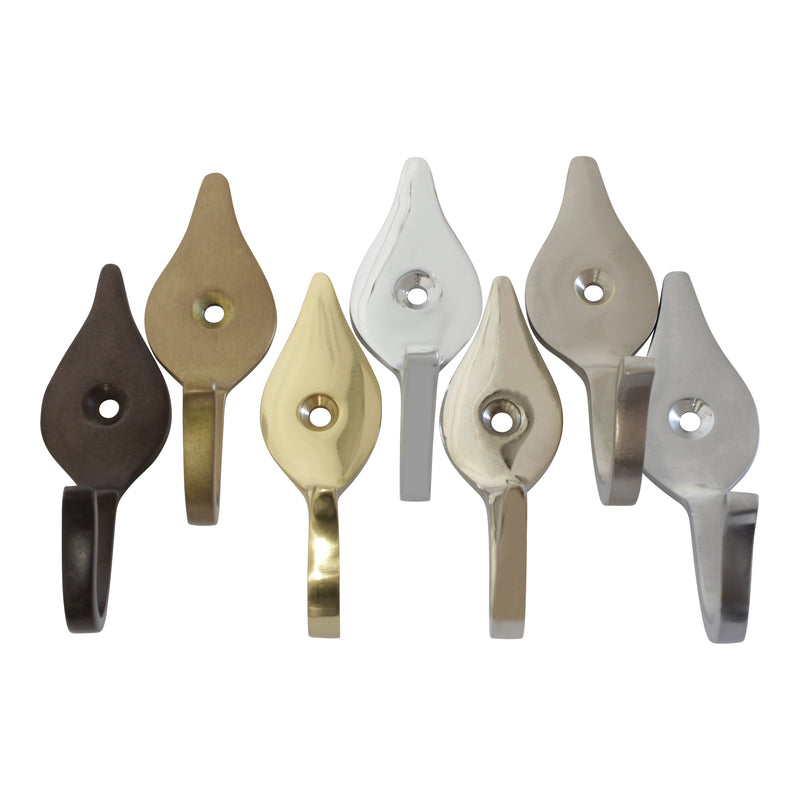 Fleur Hook BR2394 Vintage Wall Hook, Antique Brass