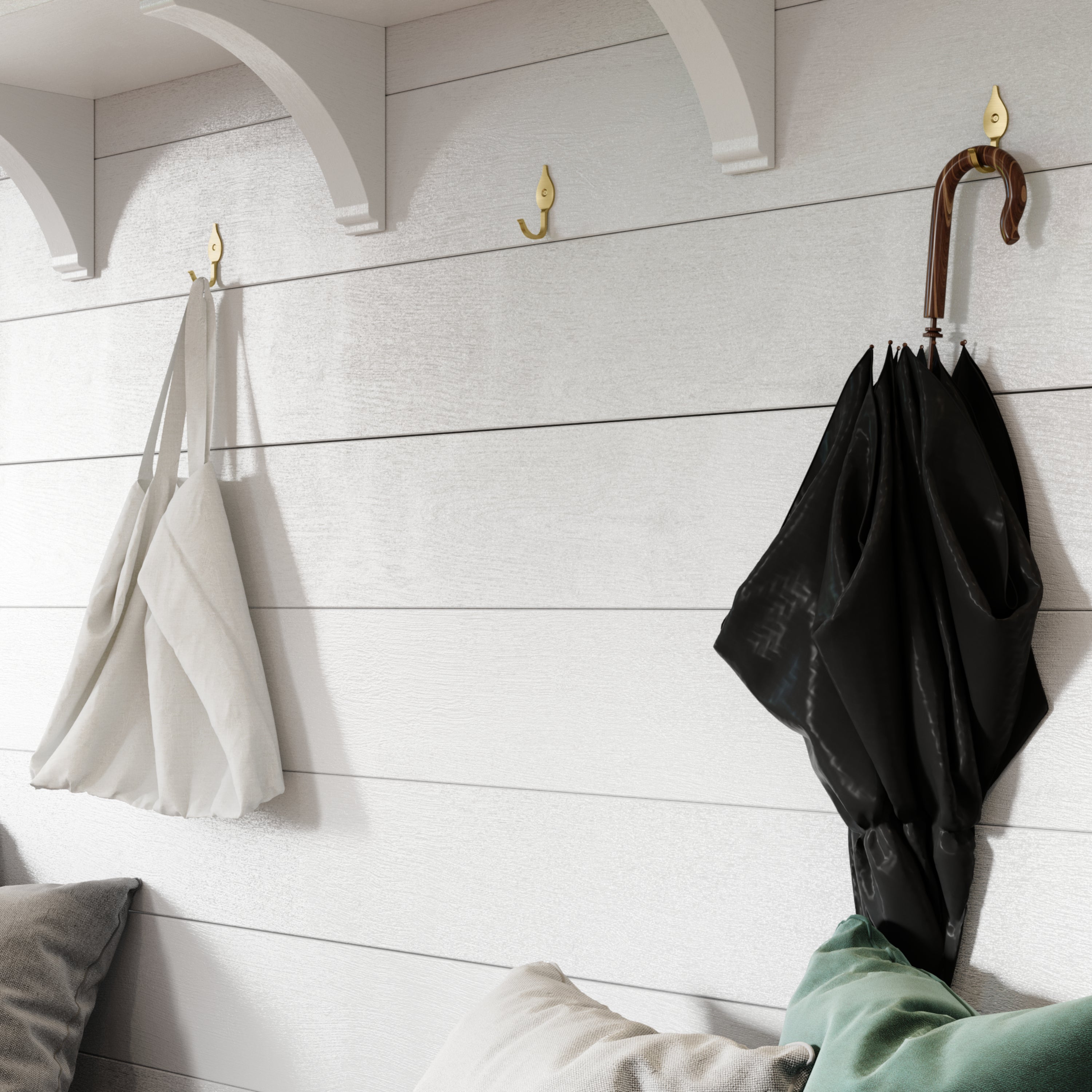 Fleur Hook BR2394] Vintage Wall Hook (1.7 Inch) | RCH Hardware