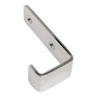 Single Hook BR2400 Modern Industrial flat-bar Wall Hook, Polished Brass