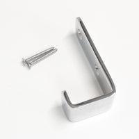 Single Hook BR2400 Modern Industrial flat-bar Wall Hook, Polished Brass