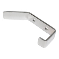 Double Hook BR2402 Modern Industrial flat-bar Wall Hook, Polished Brass