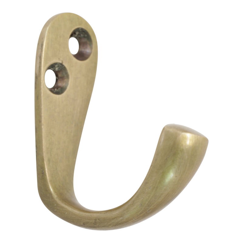 Graze Hook BR2552 Decorative Wall Hook, Antique Brass