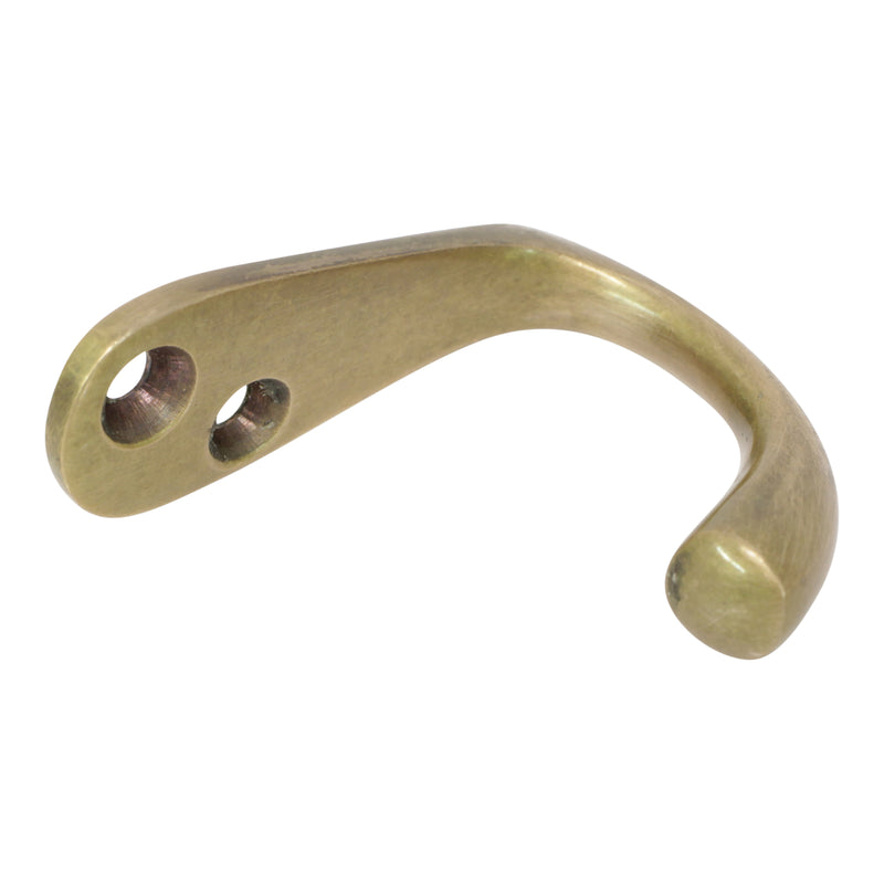 Graze Hook BR2552 Decorative Wall Hook, Antique Brass