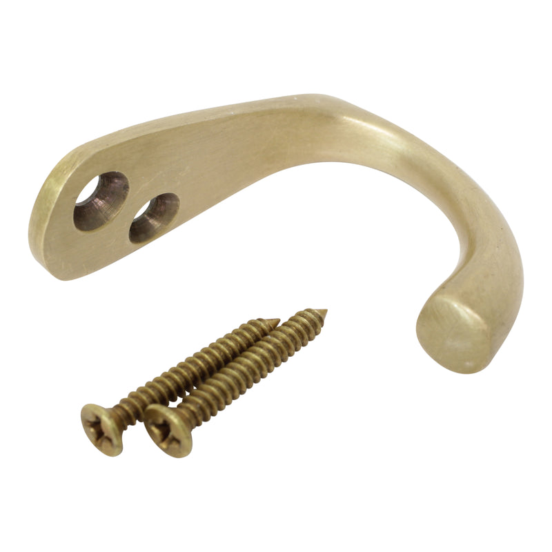 Graze Hook BR2552 Decorative Wall Hook, Antique Brass