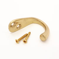 Graze Hook BR2552 Decorative Wall Hook, Polished Brass