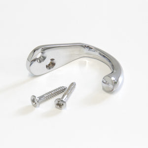 Graze Hook BR2552 Decorative Wall Hook, Polished Brass