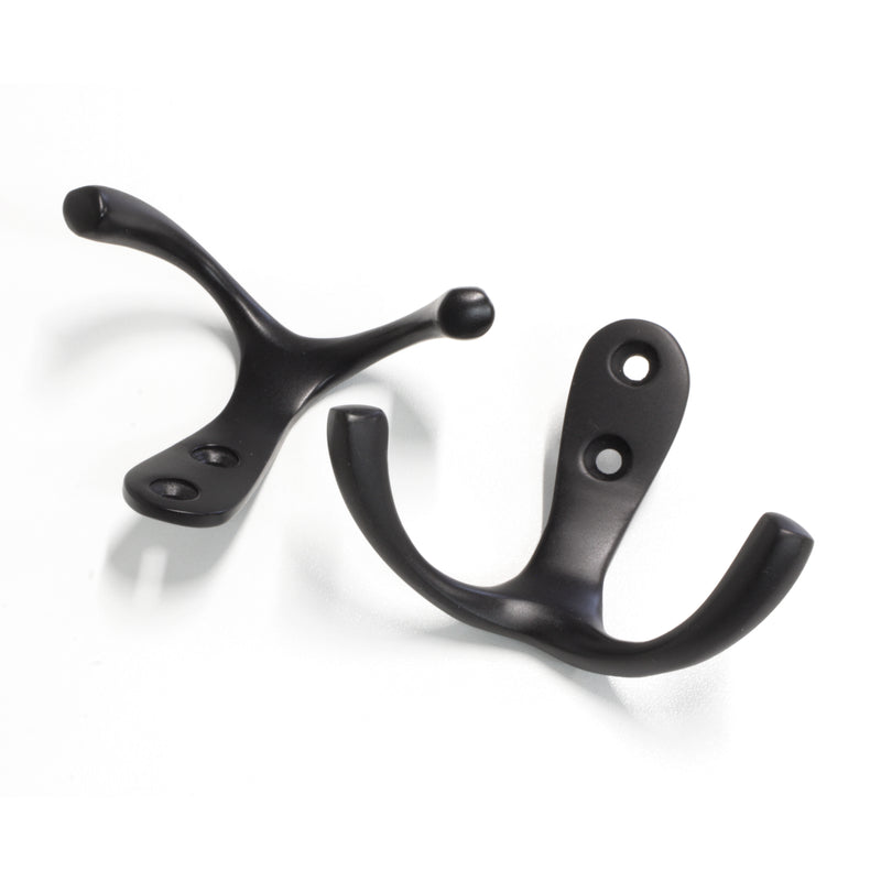 Duo Hook BR2560 Modern Wall Hook, Antique Brass