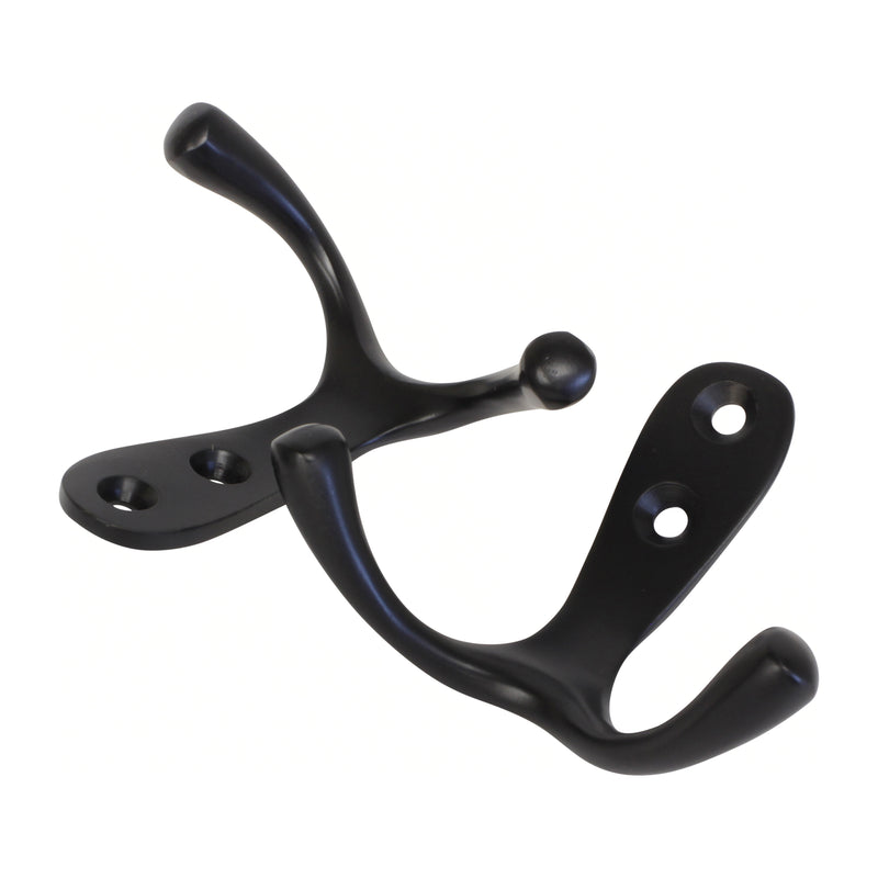 Duo Hook BR2560 Modern Wall Hook, Antique Brass