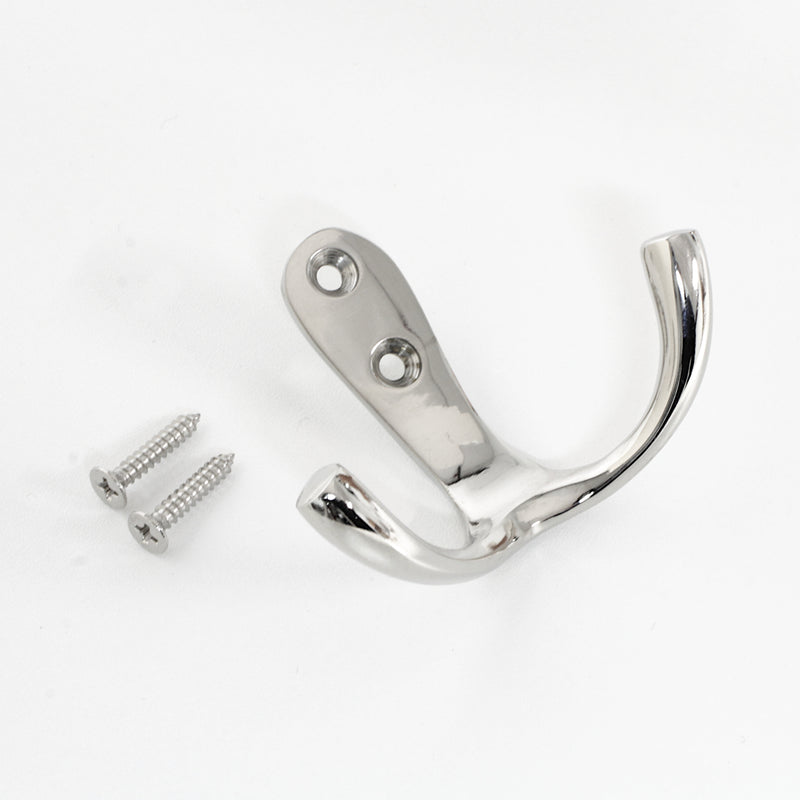 Duo Hook BR2560 Modern Wall Hook, Antique Brass