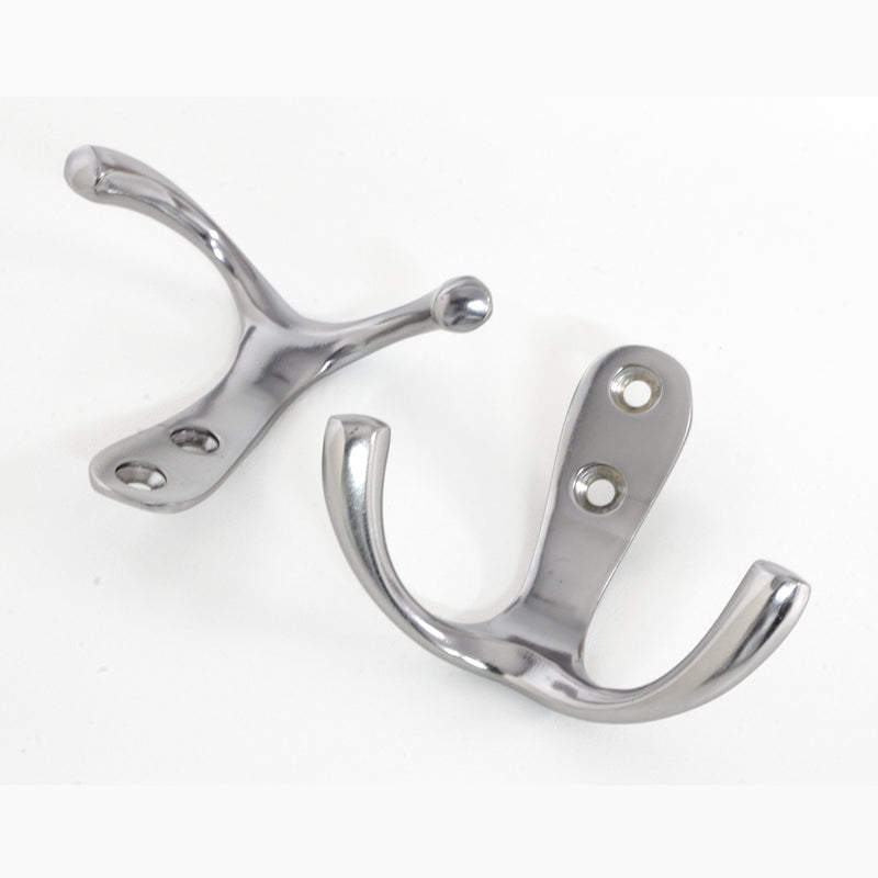 Duo Hook BR2560 Modern Wall Hook, Antique Brass