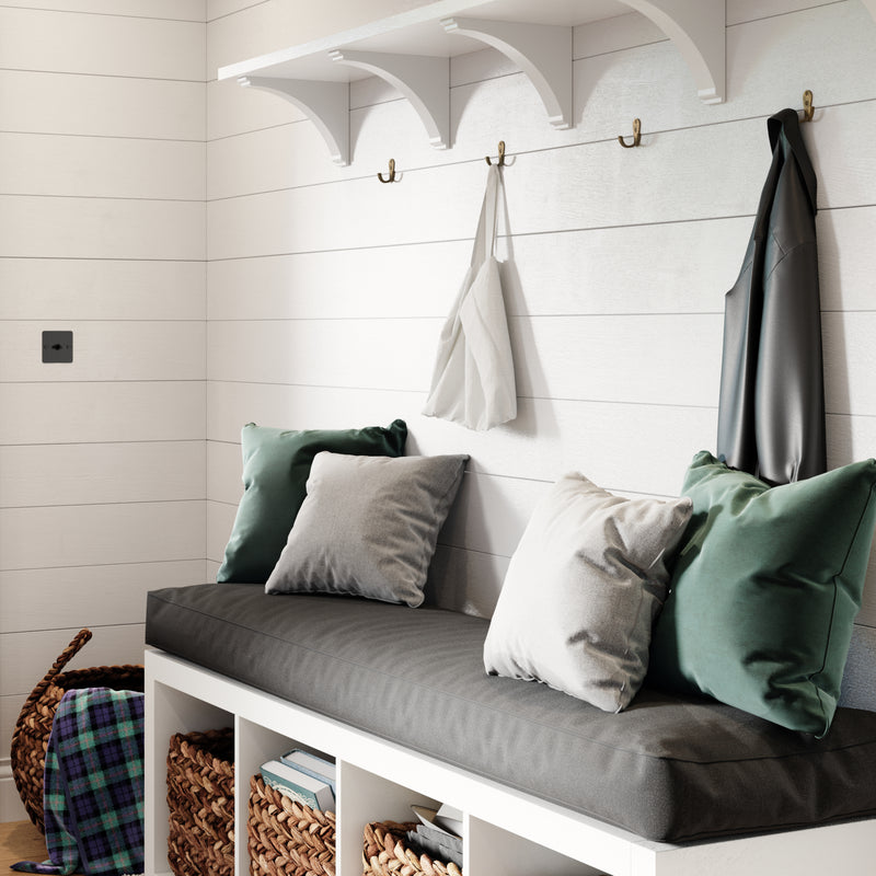 Duo Hook BR2560 Modern Wall Hook, Antique Brass