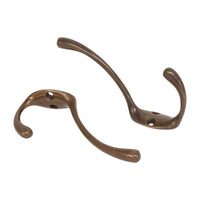 Sleek Hook BR2564 Modern Standard Wall Hook, Antique Brass