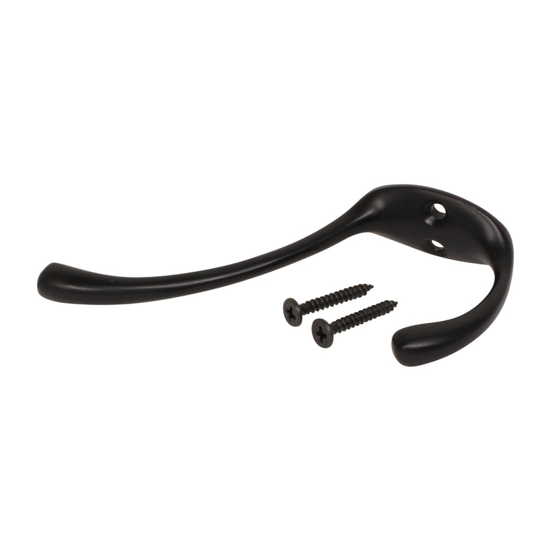 Sleek Hook BR2564 Modern Standard Wall Hook, Antique Brass