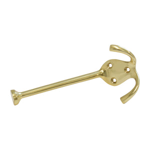 Grip Hook BR2566 Modern Wall Hook, Polished Brass