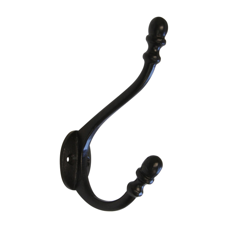 Acorn Hook IR8382 Vintage Wall Hook, Black
