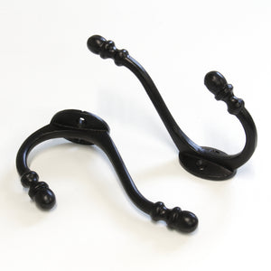 Acorn Hook IR8382 Vintage Wall Hook, Black