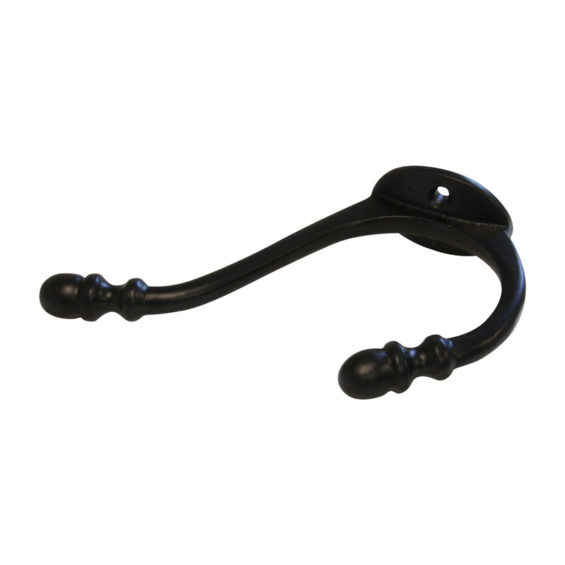 Acorn Hook IR8382 Vintage Wall Hook, Black