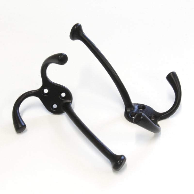 Droplet Hook IR8386 Rustic Wall Hook, Black