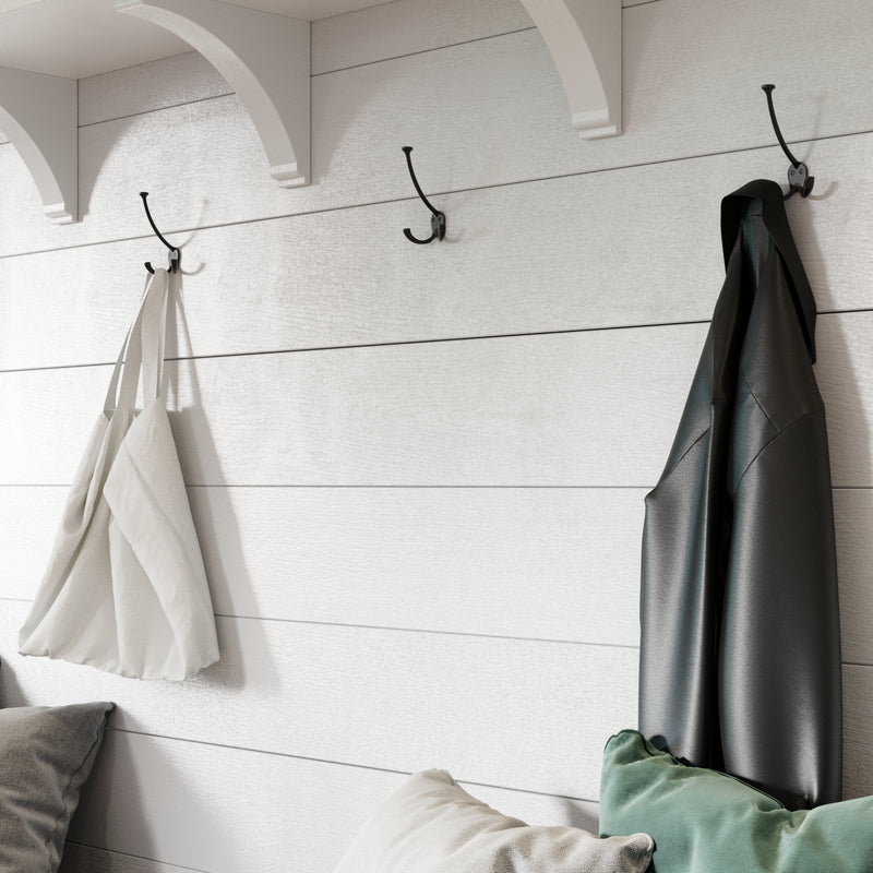 Droplet Hook IR8386 Rustic Wall Hook, Black