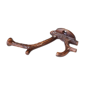 Branch Hook IR8392 Decorative Wall Hook, Antique Brass