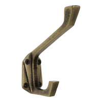 Edge Hook IR8393 Decorative Wall Hook, Antique Brass