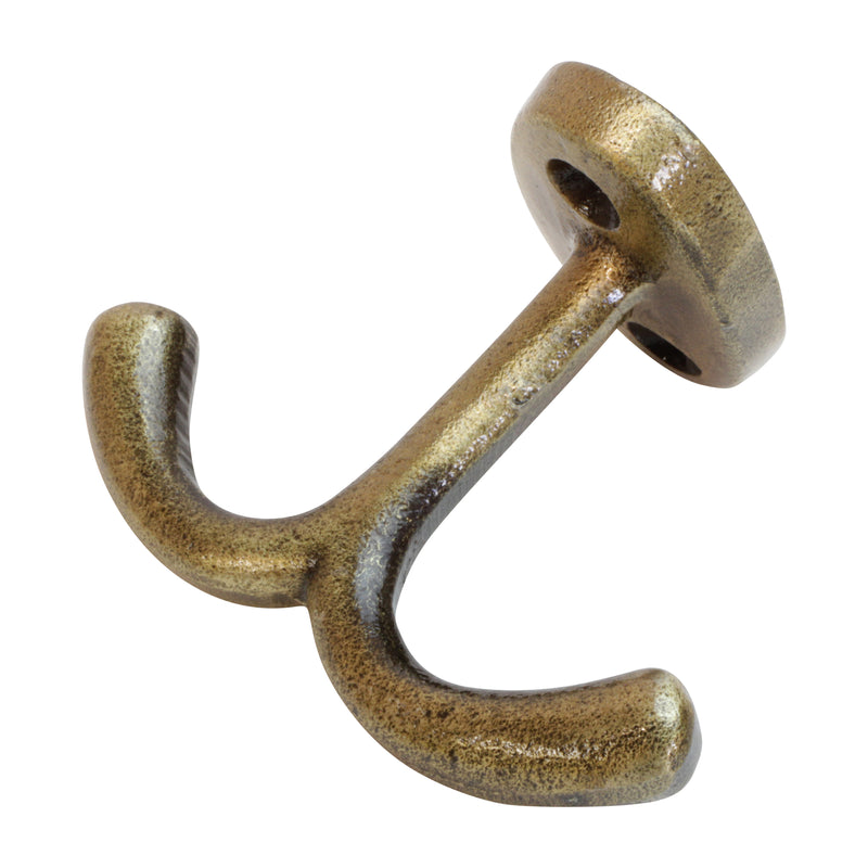 Admiral Hook IR8395 Rustic Nautical Ceiling Hook, Antique Brass