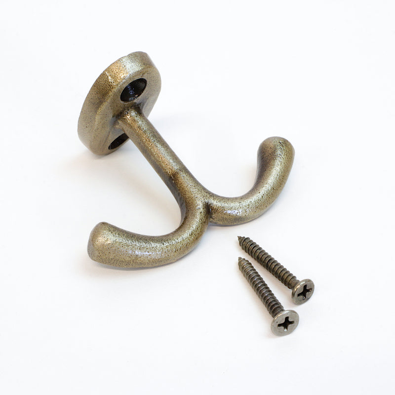 Admiral Hook IR8395 Rustic Nautical Ceiling Hook, Antique Brass