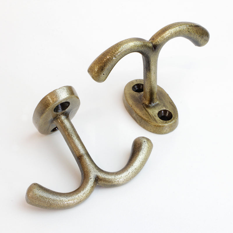 Admiral Hook IR8395 Rustic Nautical Ceiling Hook, Antique Brass