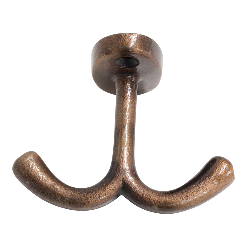 Admiral Hook IR8395 Rustic Nautical Ceiling Hook, Antique Brass