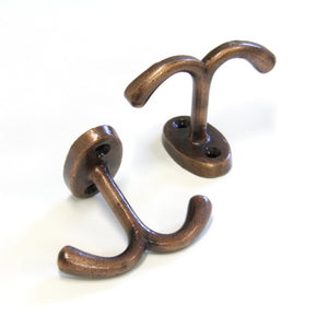 Admiral Hook IR8395 Rustic Nautical Ceiling Hook, Antique Brass