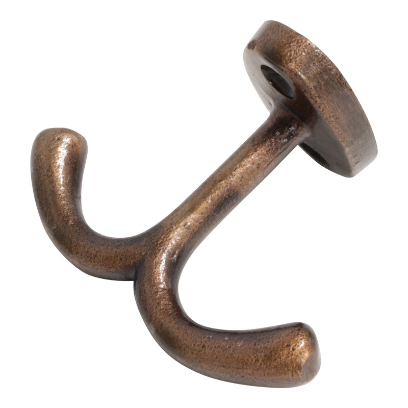 Admiral Hook IR8395 Rustic Nautical Ceiling Hook, Antique Brass