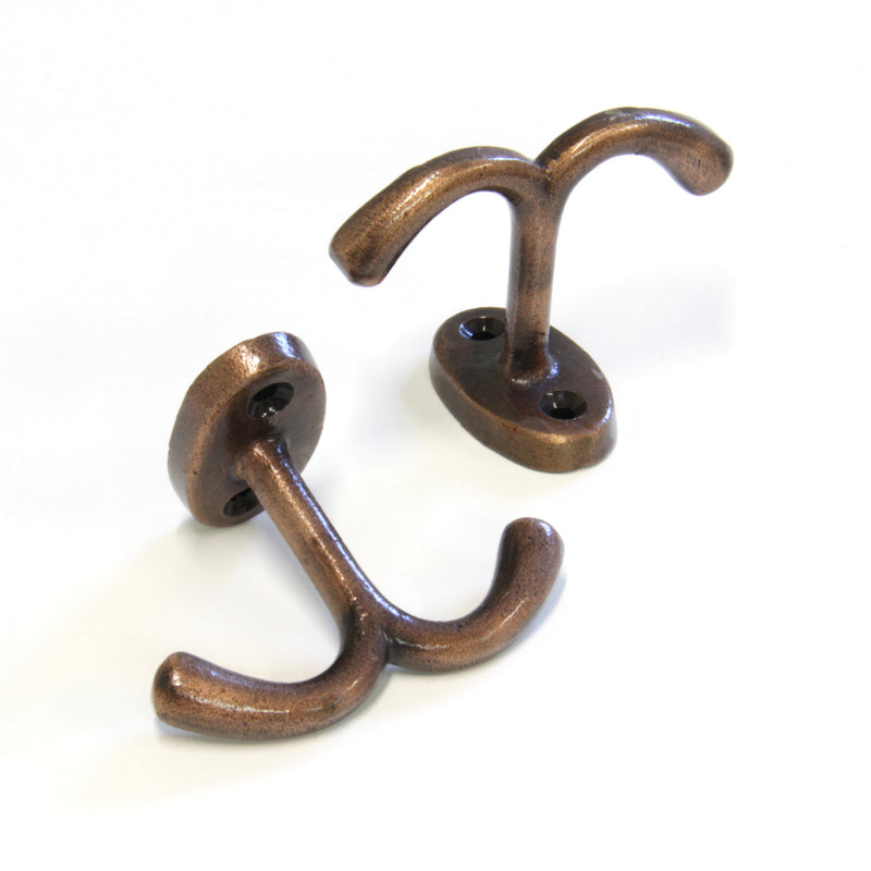 Admiral Hook IR8395 Rustic Nautical Ceiling Hook, Antique Brass