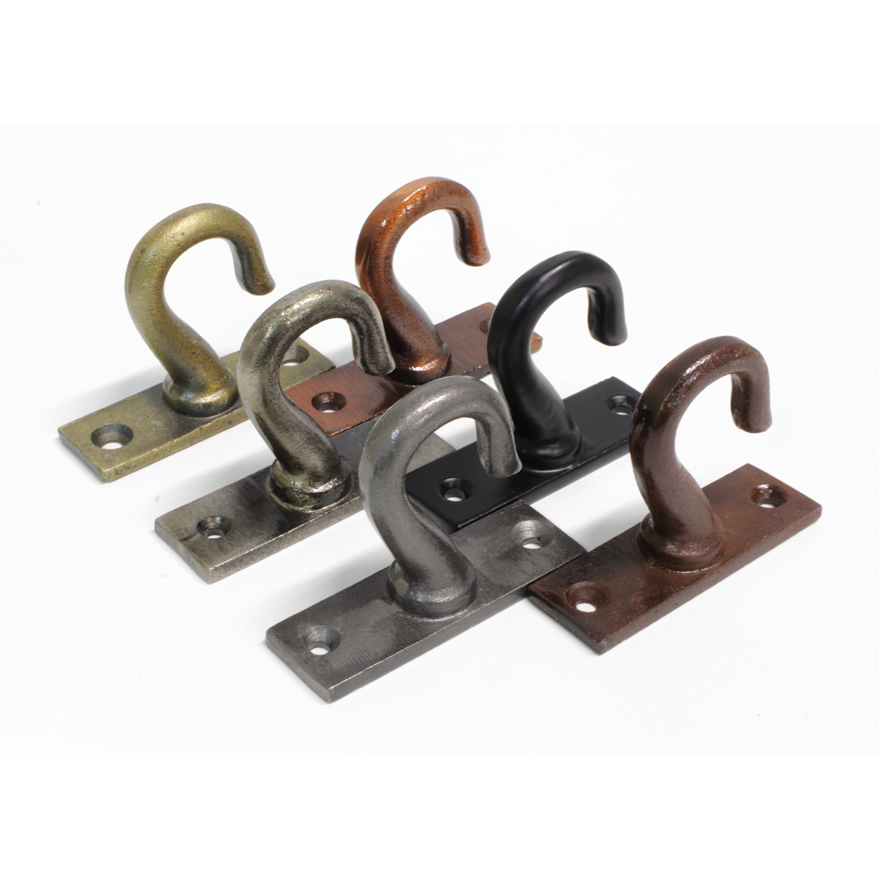 ceiling hooks for support of heavy weight RCH Supply Company White Iron Wall Hook for Coats & Decor