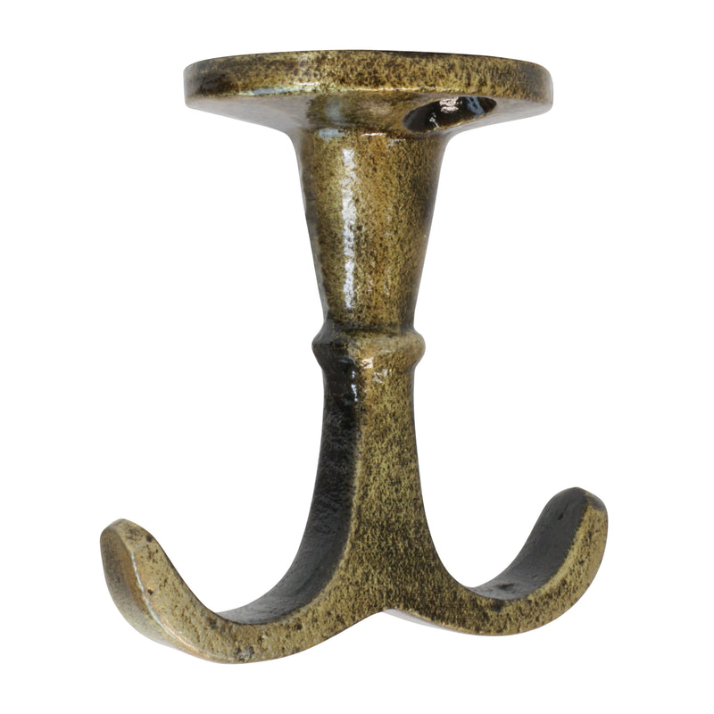 Nautical Hook IR8397 Rustic Ceiling Hook, Antique Brass