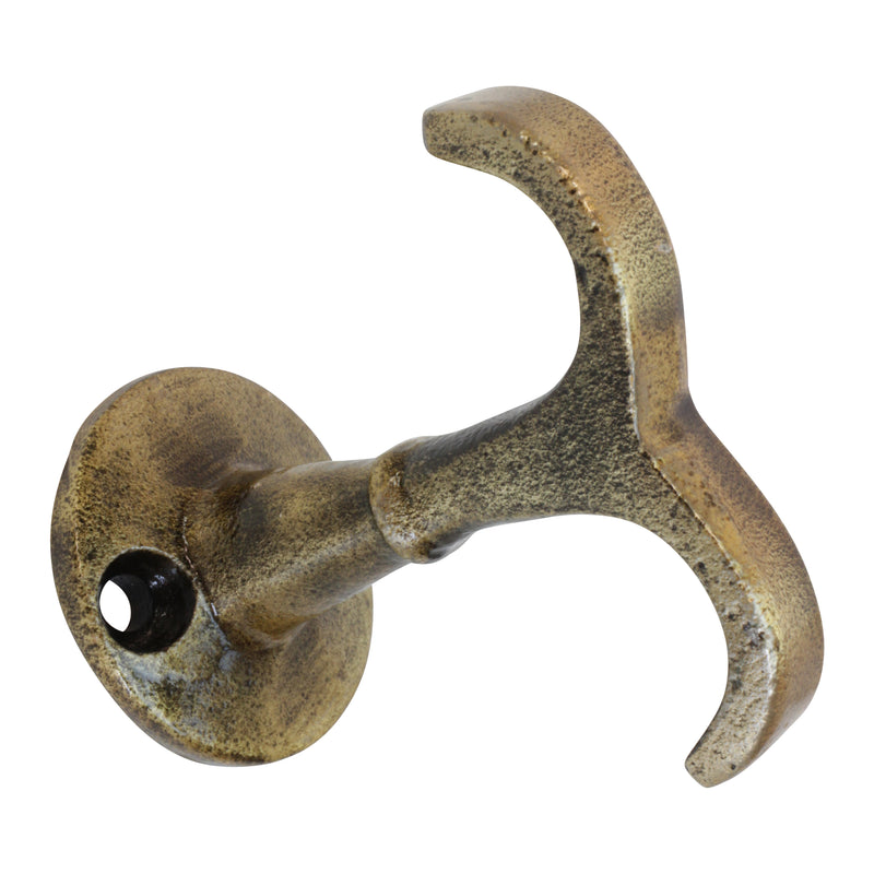 Nautical Hook IR8397 Rustic Ceiling Hook, Antique Brass