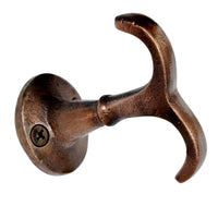 Nautical Hook IR8397 Rustic Ceiling Hook, Antique Brass