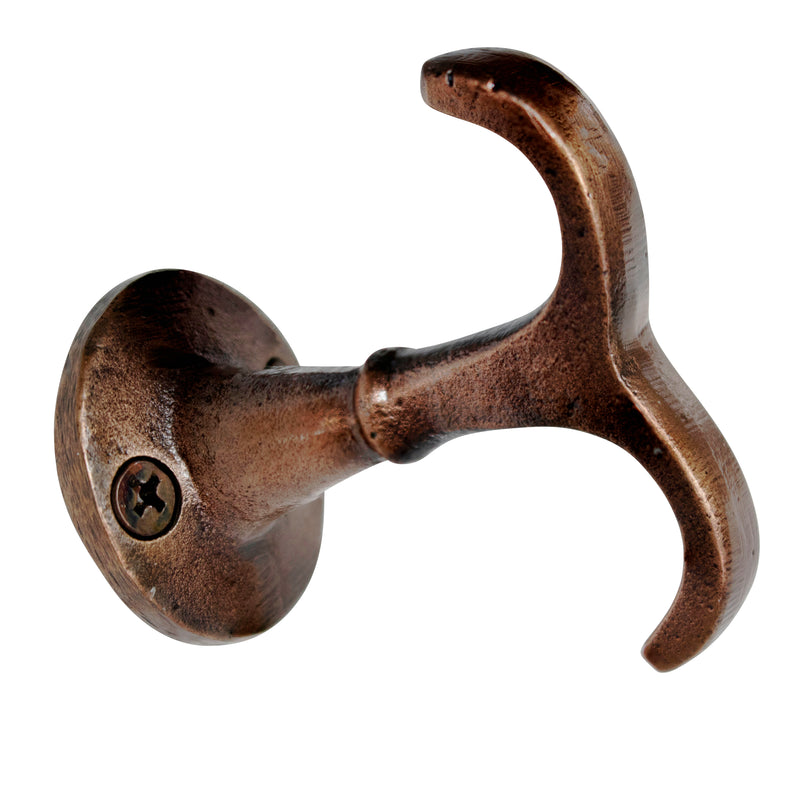 Nautical Hook IR8397 Rustic Ceiling Hook, Antique Brass