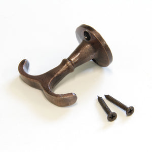 Nautical Hook IR8397 Rustic Ceiling Hook, Antique Brass