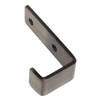 Single Hook IR8400 Modern Industrial flat-bar Wall Hook, Antique Brass