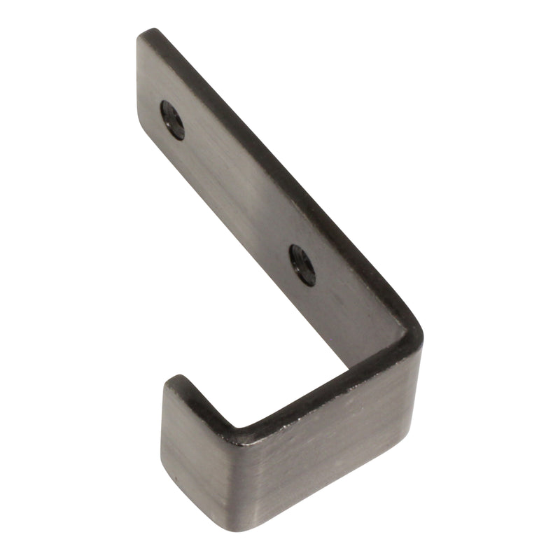 Single Hook IR8400 Modern Industrial flat-bar Wall Hook, Antique Brass