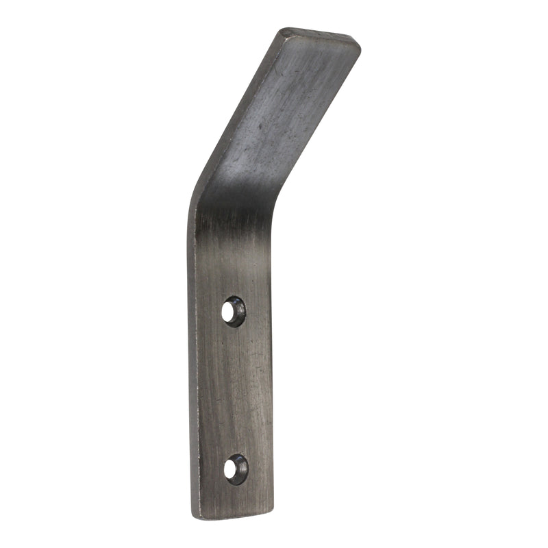 Angled Hook IR8401 Modern Industrial flat-bar Wall Hook, Antique Brass