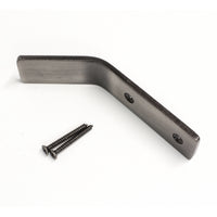 Angled Hook IR8401 Modern Industrial flat-bar Wall Hook, Antique Brass