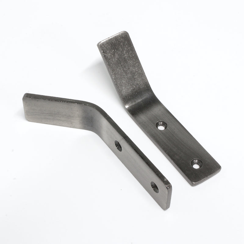 Angled Hook IR8401 Modern Industrial flat-bar Wall Hook, Antique Brass