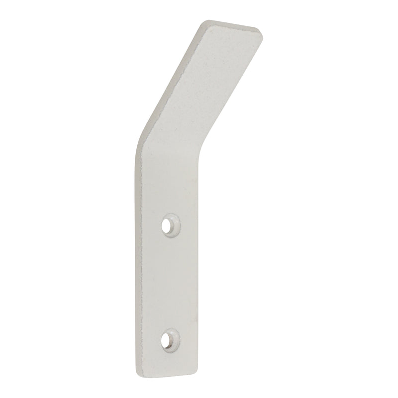 Angled Hook IR8401 Modern Industrial flat-bar Wall Hook, Antique Brass