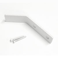 Angled Hook IR8401 Modern Industrial flat-bar Wall Hook, Antique Brass