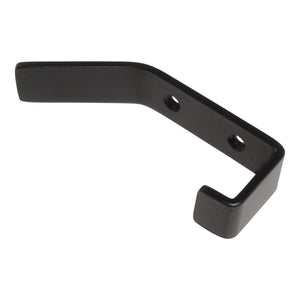 Double Hook IR8402 Modern Industrial flat-bar Wall Hook, Antique Brass