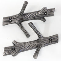 Elder Hook IR8410 Rustic Cabin Wall Hook, Antique Brass