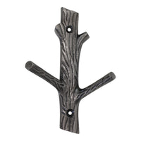 Elder Hook IR8410 Rustic Cabin Wall Hook, Antique Brass