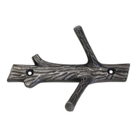 Elder Hook IR8410 Rustic Cabin Wall Hook, Antique Brass