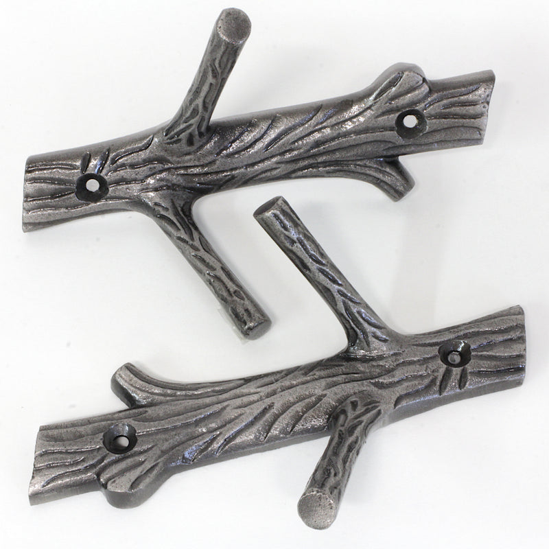 Elder Hook IR8410 Rustic Cabin Wall Hook, Antique Brass